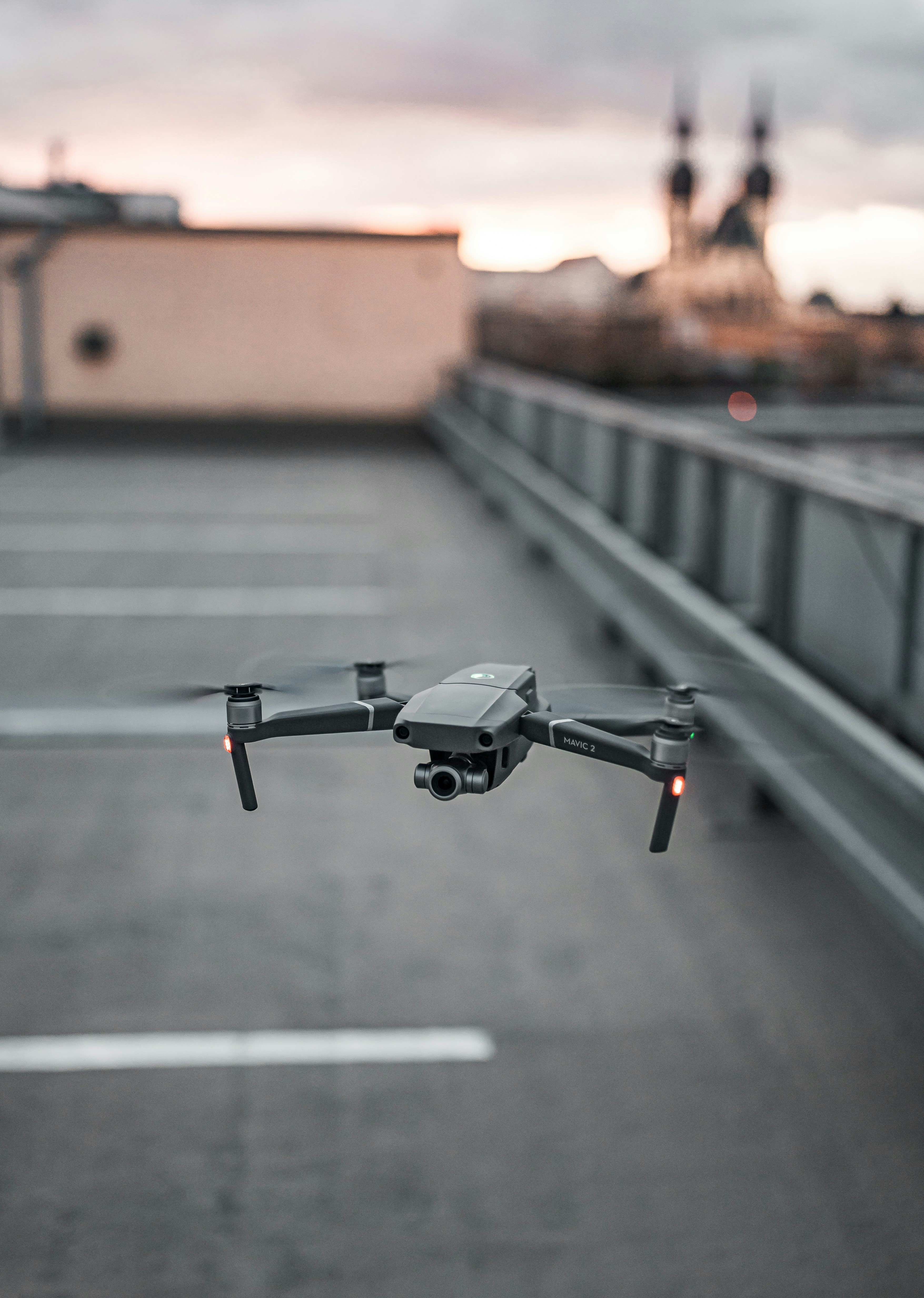 Aerial view of rooftops